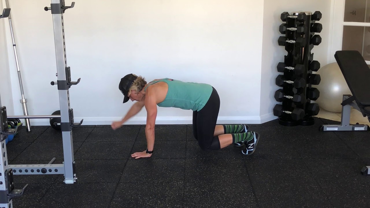 alternating single arm single leg bears