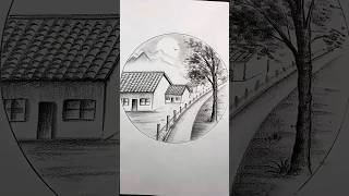 beautiful nature drawing||pencil drawing||beautiful drowning #trending #viral #drowning
