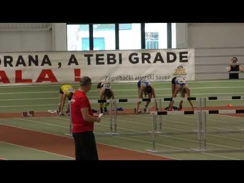 PETOBOJ 60m prepone JUNIORKE [Ž], Anja Tvrtković - Dvoransko PH u višebojima 2022