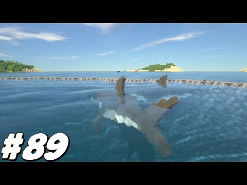 MOSASAURUS ENCLOSURE WALLS COMPLETE | MINECRAFT DINOSAURS |EP 89