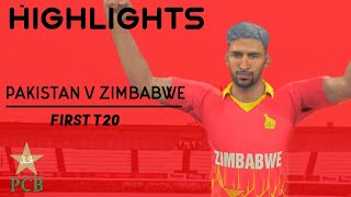 Pakistan v Zimbabwe 1st T20I Highlights |Gaming Series| Ashes Cricket 2019