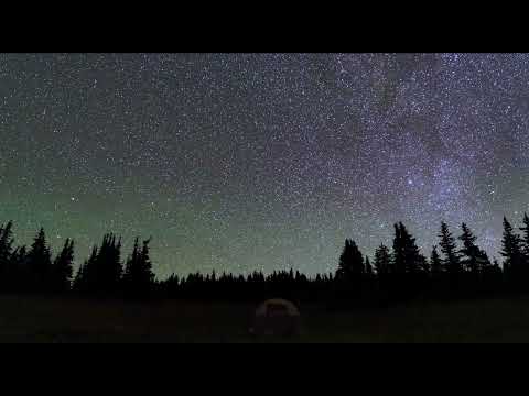 Calming & Relaxing Sounds in Starry Night Camp, Crickets, Shooting Stars, Soothing Ambience