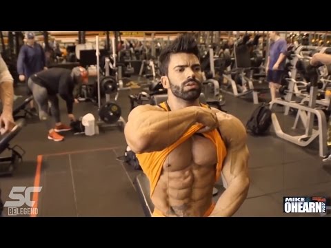Sergi Constance & Mike O'Hearn CHEST workout at Golds Gym Venice LA
