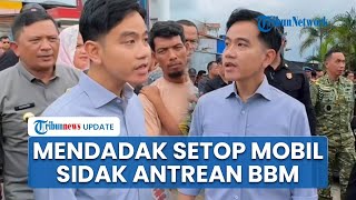 Gibran Blusukan dan Mendadak Hentikan Mobil Datangi Kerumunan Warga Antre BBM Berjam-jam di Aceh
