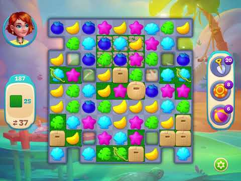 Hawaii Match-3 Mania - Level 187 - No Booster - FULL STORY - CaroGamesNL