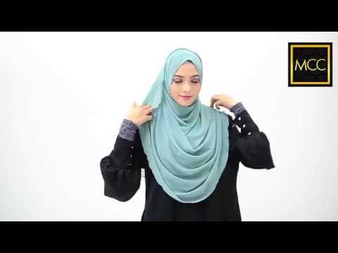 3 Easy Style for Heyna Halfmoon Shawl : Tutorial by MuslimahClothing.com