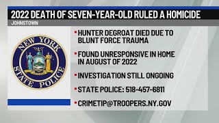 2022 death of Johnstown boy ruled a homicide