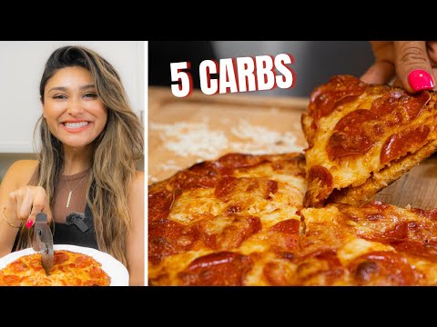 BEST LOW CARB PEPPERONI PIZZA! How to Make Keto Pizza Crust Recipe