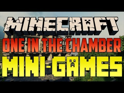 BrosGotGame - Minecraft Mini-Games: One In The Chamber - SPAWN TRAPPING B-WORD!!