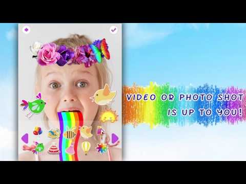 Crazy Rainbow Selfie Lense Cam Video