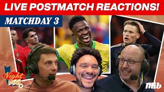 LIVE! Post-Match w/ Trevor Noah - BRA v MOR | HAI v SCO I QAT v SUI I AUS v TUR I | Night Cup