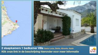 preview picture of video '2 slaapkamers 1 badkamer Villa te Koop in Santa Lucia, Denia, Alicante, Spain'