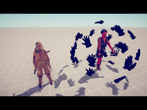 DARK PEASANT & RYDER GOLDEN NINJA vs MODDED UNITS Totally Accurate Battle Simulator TABS