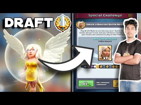 15 WIN BATTLE HEALER DRAFT CHALLENGE - Clash Royale