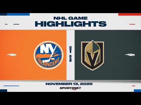 NHL Highlights | Islanders vs. Golden Knights - November 13, 2025