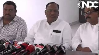 preview picture of video 'MP Gutha Sukender Reddy on Press Meet talks about  Sagar Water Issue in Nalgonda'