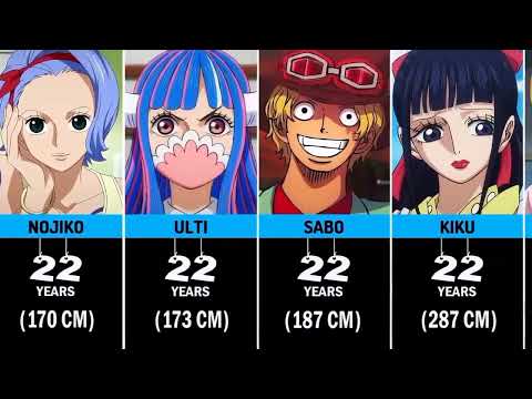 Age of One Piece Characters #onepiece