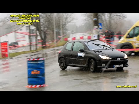 RAFAŁ RAŚ / ARKADIUSZ ZIEMBA - PEUGEOT 206 - Super Sprint BARBÓRKA BIECKA Biecz 15-12-2024