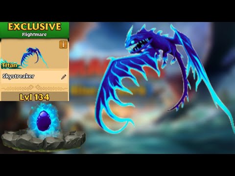 Skystreaker Max Level 134 Titan Mode - Exclusive Flightmare - Dragons:Rise of Berk