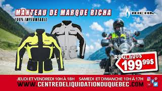 Vêtements Moto Promotions – Centre de Liquidation du Québec – Mars – 2024 (AQ-A24)