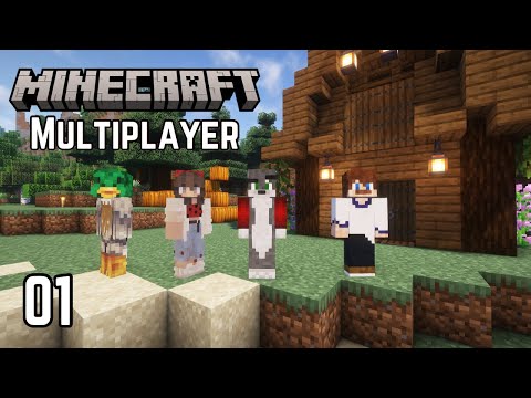 4 Friends Start a Minecraft World… | Minecraft Multiplayer Survival | Uncharted Episode 1
