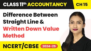 Difference Between Straight Line & Written Down Value Method | Class 11 Accountancy Chapter 15