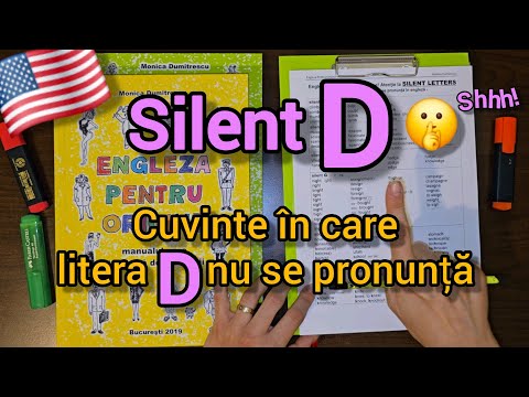 Lecţia # 353 – Silent D 🤫 - cuvinte din engleză în care D nu se pronunţă deloc ⛔️