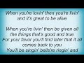Hank Thompson - When You're Lovin' You're Livin' Lyrics