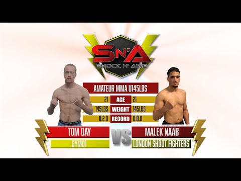 Shock N Awe 35 - Tom Day vs Malek Naab - Featherweight Amateur MMA 145lbs
