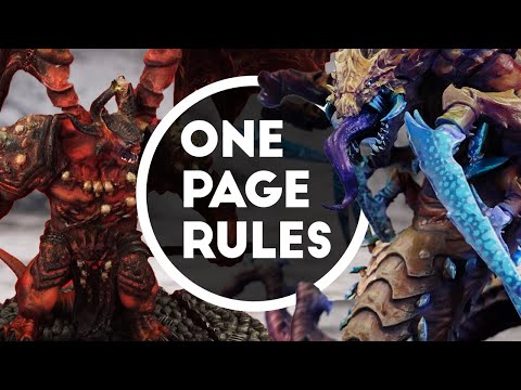 Lava, Blood, And Skulls | Deamons of War vs Alien Hives One Page Rules Battle Report Ep 21