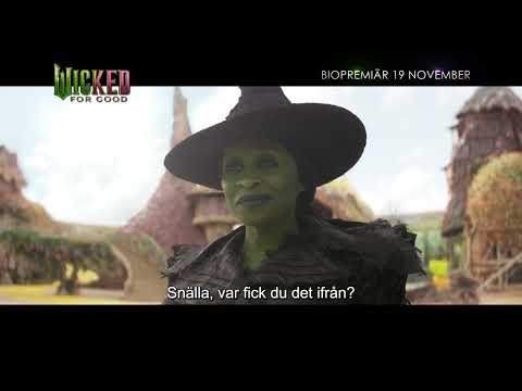 Missa inte den episka avslutningen. Kommer på bio 19 november. #WickedForGood nu 🧹🫧