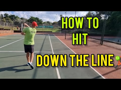 How to hit the ball DOWN THE LINE✅