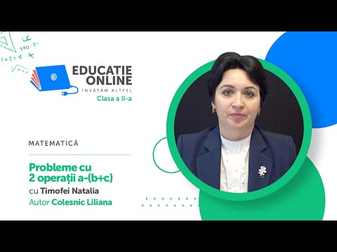 Matematică, clasa a II-a, Probleme cu 2 operații a-(b+c)