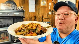 Moose Stir Fry In Cast Iron | Newfoundland Tradition
