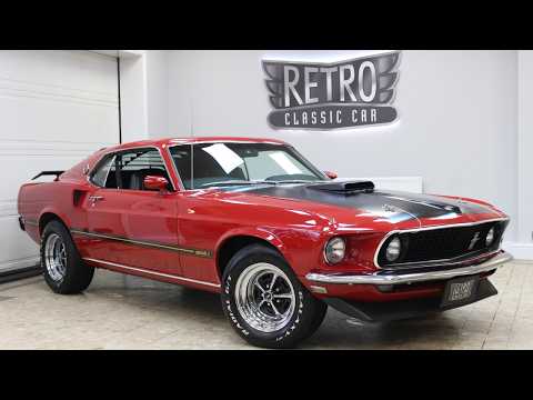 1969 Ford Mustang Mach 1 Fastback 351 V8 Auto For Sale | Fully Restored Candy Apple Red