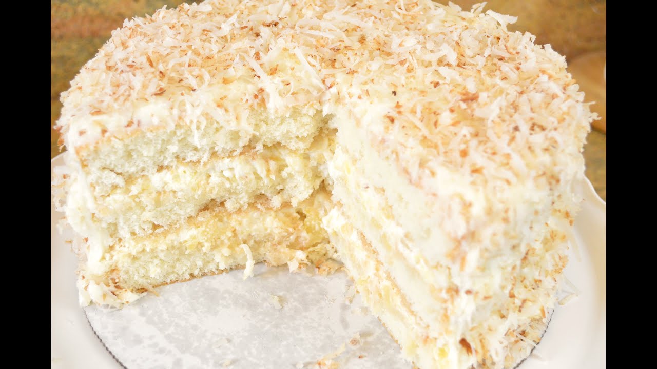 Southern Coconut Pineapple Cake Recipe - Fluffy Coconut & Pineapple REALNESS | Cooking With Carolyn
