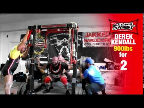 Most insane squats ever! Derek Kendal kills 900 for 5 reps
