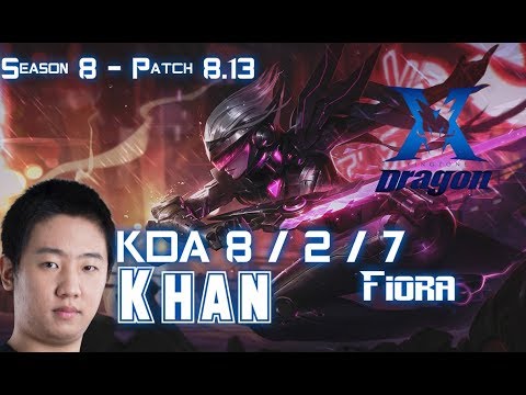 KZ Khan FIORA vs CAMILLE Top - Patch 8.13 KR Ranked