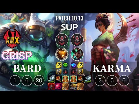 FPX Crisp Bard vs Karma Sup - KR Patch 10.13