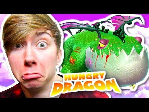 Hungry Dragon - JAWFREY - Biggest *LARGE* Dragon! (iOS Gameplay Video)