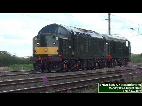 37521 & 20107 at Bamfurlong - 03rd August 2020
