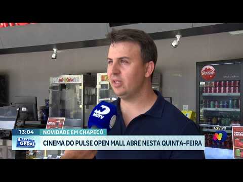 Pulse Open Mall inaugura cinema e amplia lazer em Chapecó