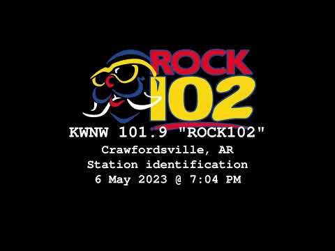 KWNW-FM "ROCK 102" Crawfordsville AR / Memphis TN Legal ID 6th May 2022