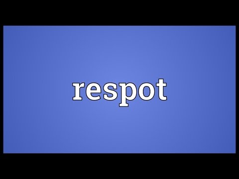 Respot Meaning