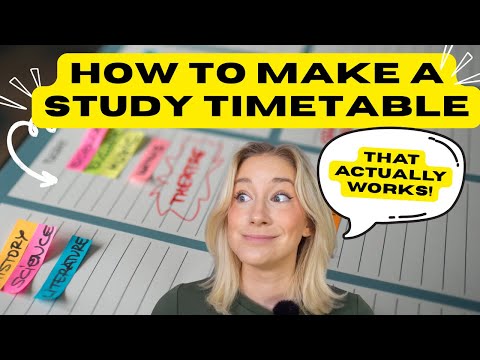 So erstellen Sie einen REALISTISCHEN Lerntisch | 2357 Wiederholungsmethode (funktioniert jedes Mal!)