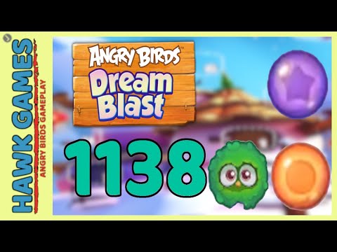 Angry Birds Dream Blast Level 1138 - Walkthrough, No Boosters