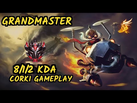 Xico (CORKI) vs LISSANDRA - 8/1/2 KDA MID GAMEPLAY - EUW Ranked GRANDMASTER