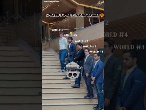 World's Top 5 Players in One Frame at Norway Chess 😍❤️#chess #gukesh #magnuscarlsen #shorts