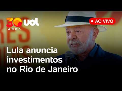 Lula fala ao vivo e anuncia investimentos para periferias e o início das obras do PAC em Guaratiba