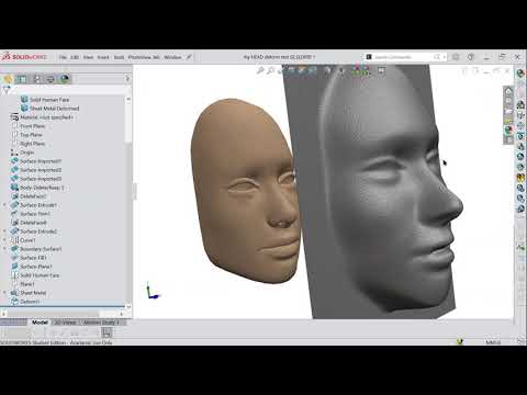 SolidWorks Deform tool - Surface Push with precision and detail